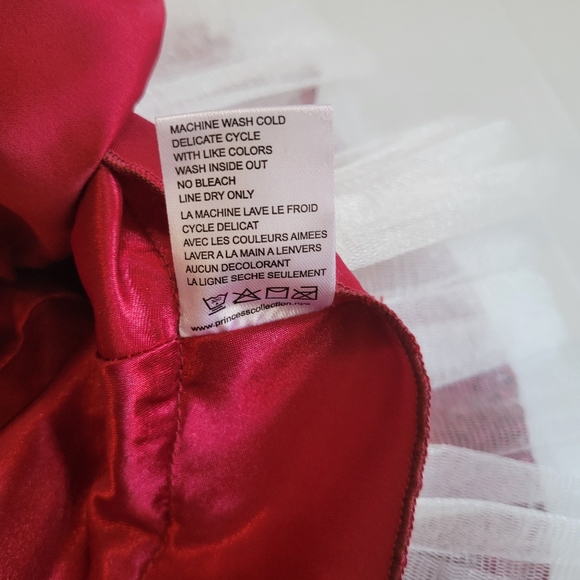 American Princess Deep Red Lace with tulle and shorts - 6M - Picture 12 of 14